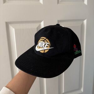 Rare Nike Vintage 90s Snapback Hat - Play Basketball